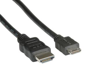 VALUE Monitorkabel HDMI High Speed HDMI Male - Mini HDMI Male, 2 m