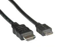 VALUE Monitorkabel HDMI High Speed HDMI Male - Mini HDMI Male, 2 m - thumbnail