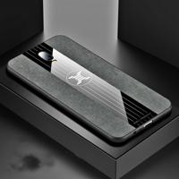 Voor OPPO R17 XINLI stiksels doek Textue schokbestendig TPU beschermhoes (grijs)