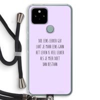 Gek: Pixel 5 Transparant Hoesje met koord