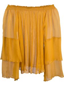 VOZ blouse à volants superposés - Jaune