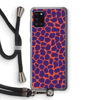 Purple Giraffe: Samsung Galaxy A31 Transparant Hoesje met koord