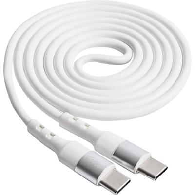Akyga USB-kabel USB-C stekker, USB-C stekker 1.00 m Wit AK-USB-40