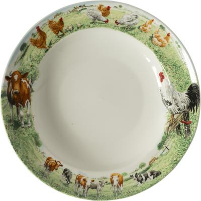Wiebe&apos;s Farm Diep bord koe kip 6st