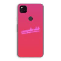 Vice Glow: Google Pixel 4a 5G Transparant Hoesje Vice Glow: Google Pixel 4a 5G Transparant Hoesje