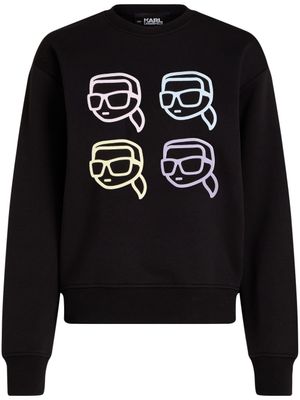 Karl Lagerfeld sweat Ikon Outline en coton biologique - Noir