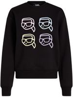 Karl Lagerfeld sweat Ikon Outline en coton biologique - Noir