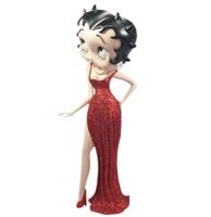 Betty Boop Avondjurk Rood Glitter Beeld 36.5 cm