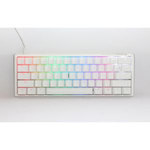 Ducky One 3 Classic Pure White Mini toetsenbord RGB led, Double-shot PBT, Hot-swappable, QUACK Mechanics, 60%