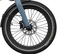 Eovolt voorwiel 20 inch zonder schijf en band zwart