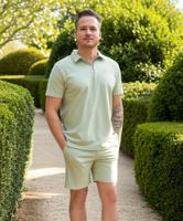 Ab Lifestyle Prestige Polo V2 Ab.ss25033 Poloshirts Desert Sage