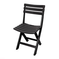 Pro Garden Komodo Opklapbare Tuinstoel 44x41x78 cm Zwart