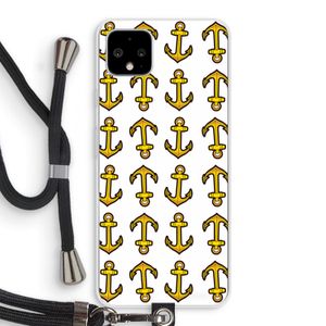Musketon Anchor: Pixel 4 XL Transparant Hoesje met koord