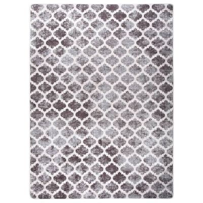 VidaXL Vloerkleed wasbaar anti-slip 120x180 cm meerkleurig