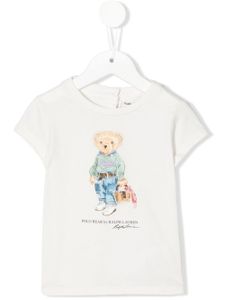 POLO RALPH LAUREN KIDS t-shirt à imprimé Polo Bear - Blanc