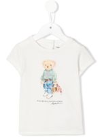 POLO RALPH LAUREN KIDS t-shirt à imprimé Polo Bear - Blanc