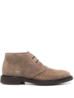 Doucal's derbies en daim à lacets - Marron
