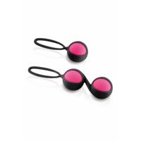 Belaste Kegel Training Set Yoba Siliconen Zwart Roze 2 Onderdelen