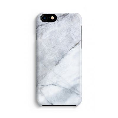 Witte marmer: Volledig geprint iPhone SE 2020 Hoesje