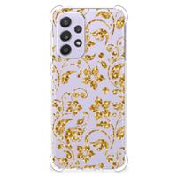 Samsung Galaxy A33 Case Gouden Bloemen