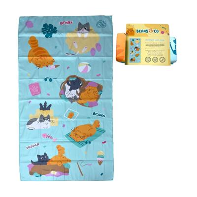 Beans & Co Katten Microvezel Strandhanddoek