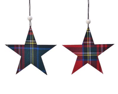 Ster triplex hang l0.2b13h13 cm assorti - Decoris