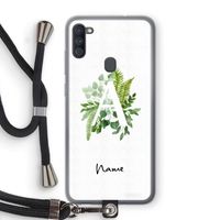 Green Brush: Samsung Galaxy A11 Transparant Hoesje met koord