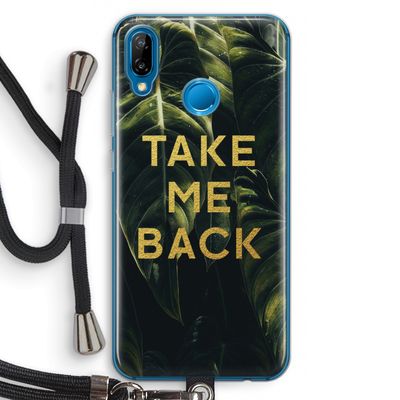Take me back: Huawei P20 Lite Transparant Hoesje met koord