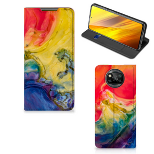 Bookcase Xiaomi Poco X3 Pro | Poco X3 Watercolor Dark