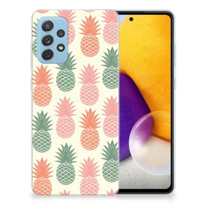 Samsung Galaxy A72 | Siliconen Case | Ananas