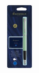 Waterman vulpen Allure Pastel fijne punt, inclusief 6 inktpatronen, op blister