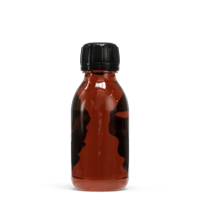 Glazen fles - Bruin (incl. varierende doppen) 100 ml (Brede hals - DIN28) / Afsluitdop