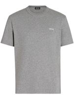 Zegna t-shirt à logo brodé - Gris - thumbnail