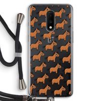 Pony: OnePlus 7 Transparant Hoesje met koord