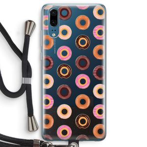 Donuts: Huawei P20 Transparant Hoesje met koord