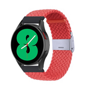 Braided nylon bandje - Lichtrood - Huawei Watch GT 2 / GT 3 / GT 4 - 46mm