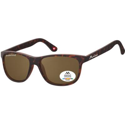 Zonnebril montana met bruin polar glas mat turtle
