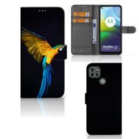 Motorola Moto G9 Power | Telefoonhoesje | Met pasjeshouder | Papegaai