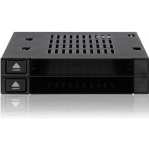 Icy Dock MB522SP-B 2x2,5 trayless hotswap mobile rack voor externe 3,5