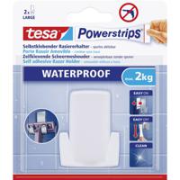 tesa POWERSTRIPS® Waterproof scheermeshouder Wit Inhoud: 1 stuk(s) - thumbnail