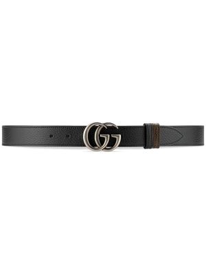 Gucci ceinture GG Marmont réversible - Noir