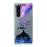 Stars quote: Sony Xperia 5 III Transparant Hoesje Stars quote: Sony Xperia 5 III Transparant Hoesje