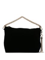 Jimmy Choo Callie velvet clutch bag - Noir