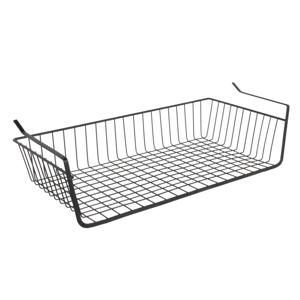 Hangmand voor kast - metaal - 56 x 26 x 14 cm - zwart - kastmandje - opbergers