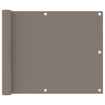 VidaXL Balkonscherm 75x500 cm oxford stof taupe