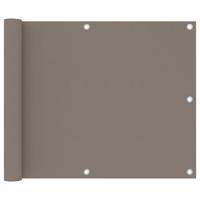 VidaXL Balkonscherm 75x500 cm oxford stof taupe