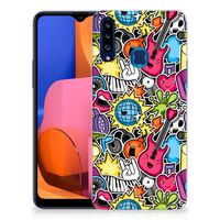 Samsung Galaxy A20s Silicone Back Cover Punk Rock