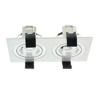 Klemko inbouw armatuur Lumico vierkant 2V wit pan tilt 836914
