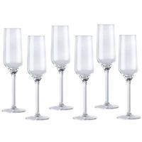 Champagneglas / glazen 6x stuks 22 centiliter - Champagneglazen