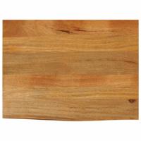 Tafelblad met natuurlijke rand 80x60x2,5 cm massief mangohout